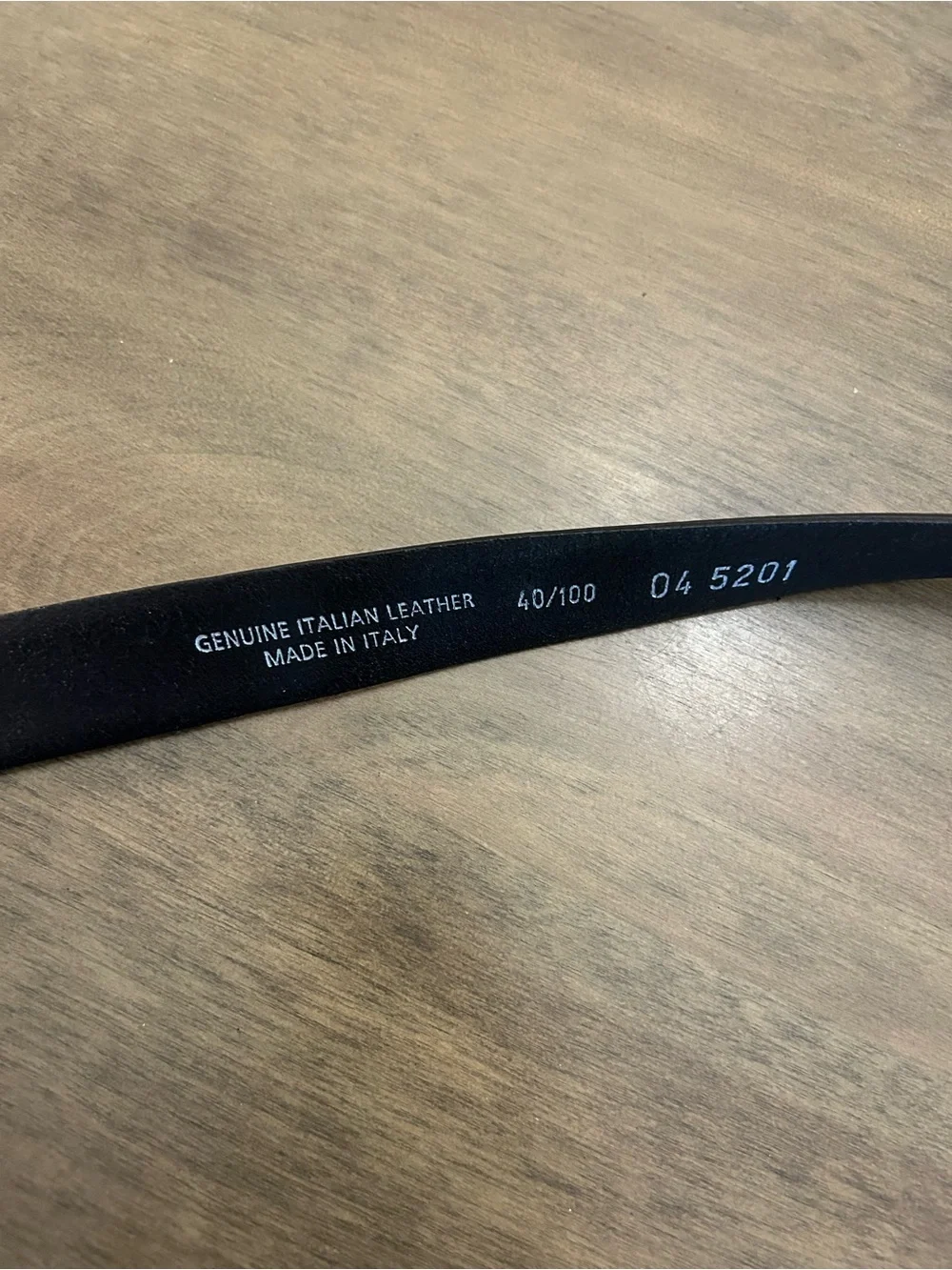Classic Black Leather Men's Belt